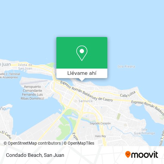Mapa de Condado Beach