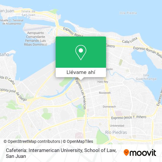 Mapa de Cafetería: Interamerican University, School of Law