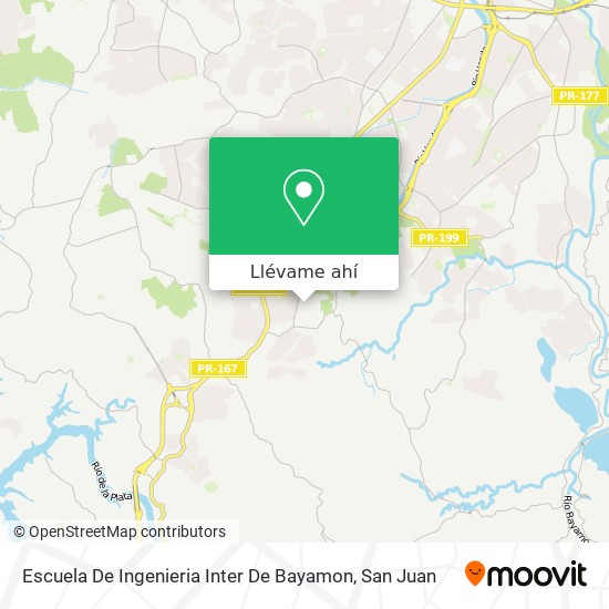 Mapa de Escuela De Ingenieria Inter De Bayamon