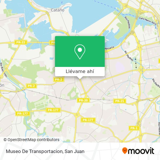 Mapa de Museo De Transportacion