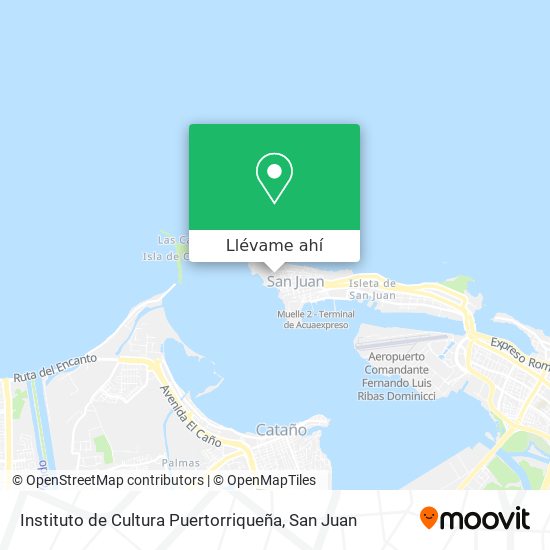 Mapa de Instituto de Cultura Puertorriqueña