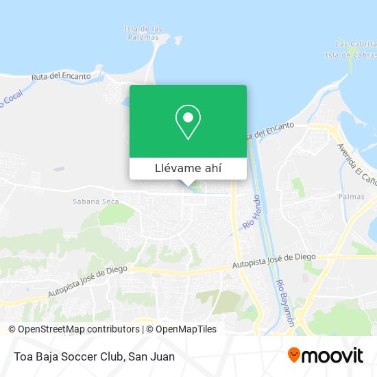 Mapa de Toa Baja Soccer Club