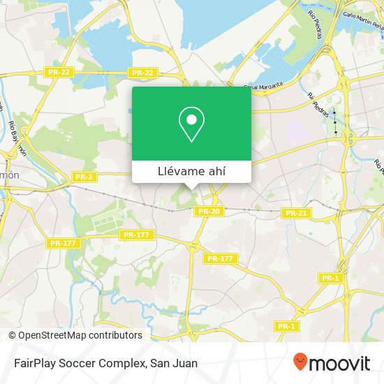 Mapa de FairPlay Soccer Complex