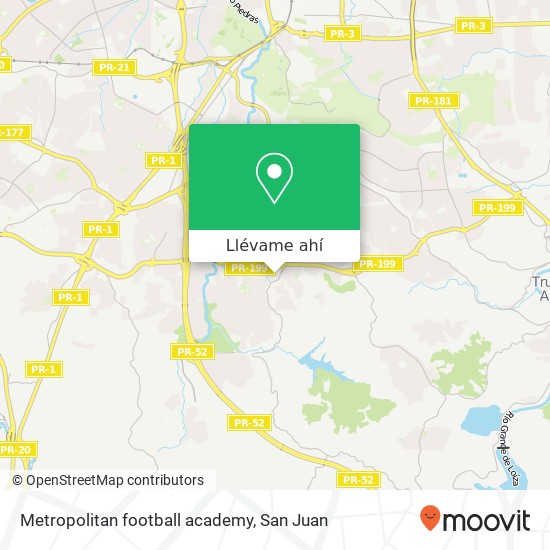 Mapa de Metropolitan football academy