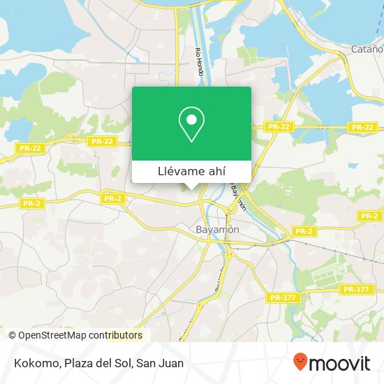 Mapa de Kokomo, Plaza del Sol