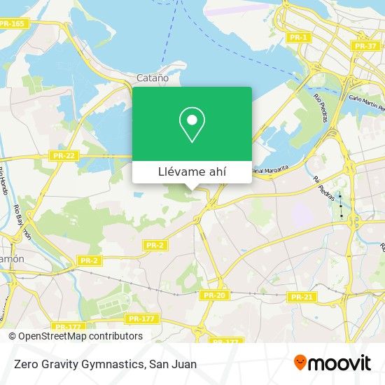 Mapa de Zero Gravity Gymnastics