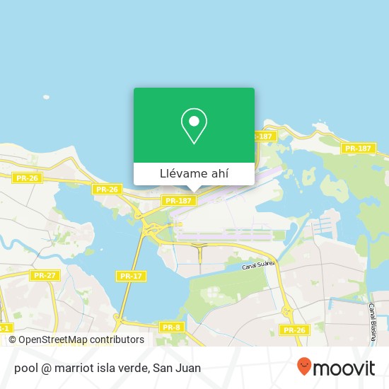 Mapa de pool @ marriot isla verde