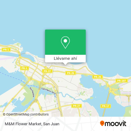 Mapa de M&M Flower Market