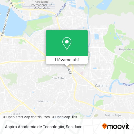 Mapa de Aspira Academia de Tecnologiia