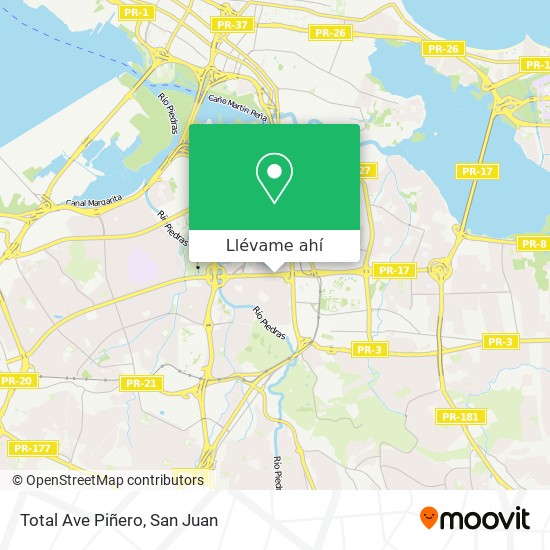 Mapa de Total Ave Piñero