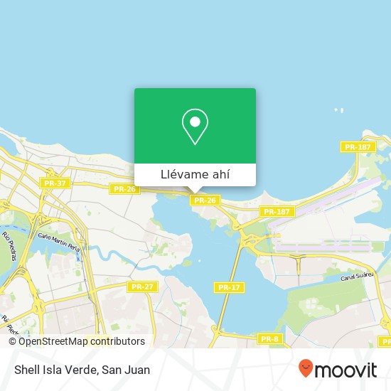 Mapa de Shell Isla Verde