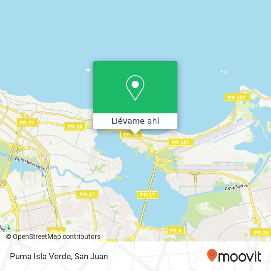 Mapa de Puma Isla Verde