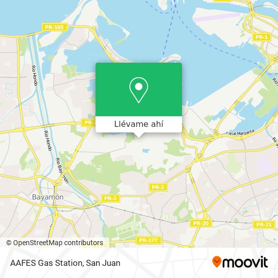 Mapa de AAFES Gas Station