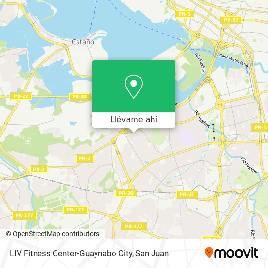 Mapa de LIV Fitness Center-Guaynabo City
