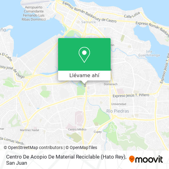 Mapa de Centro De Acopio De Material Reciclable (Hato Rey)