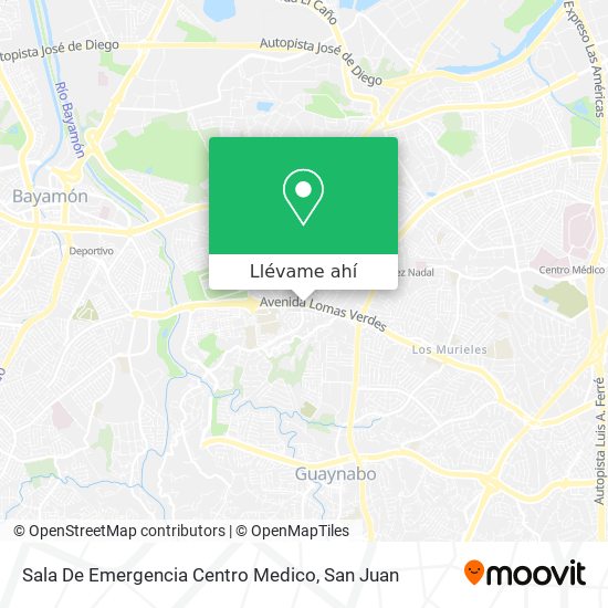 Mapa de Sala De Emergencia Centro Medico