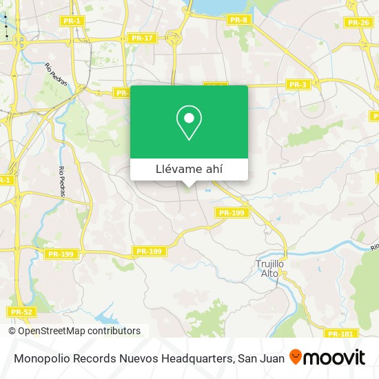 Mapa de Monopolio Records Nuevos Headquarters