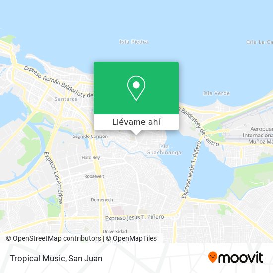 Mapa de Tropical Music