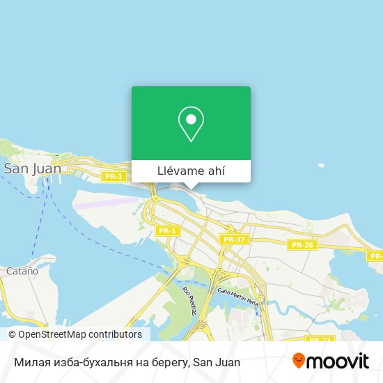 Mapa de Милая изба-бухальня на берегу