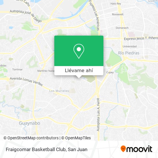 Mapa de Fraigcomar Basketball Club