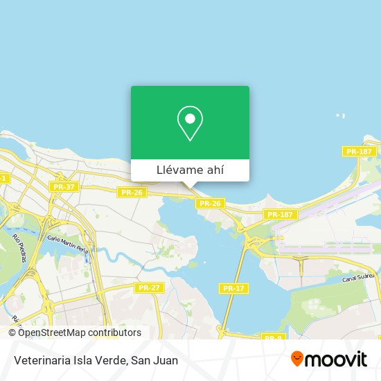 Mapa de Veterinaria Isla Verde