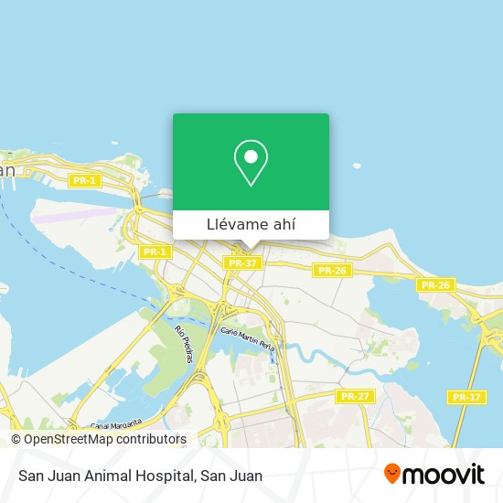 Mapa de San Juan Animal Hospital