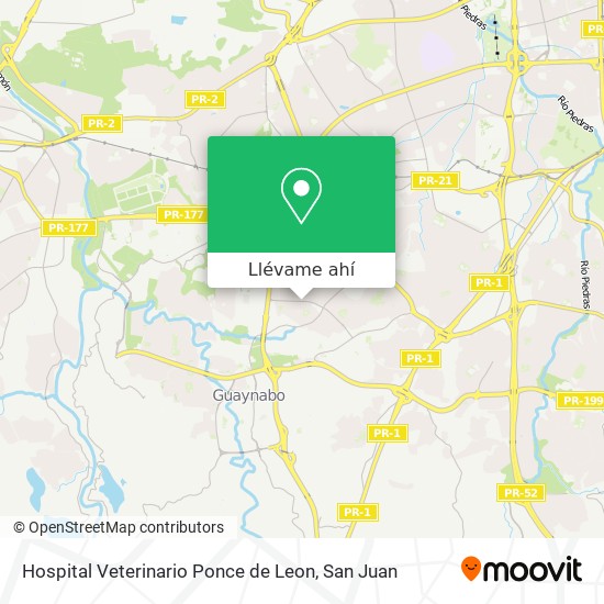 Mapa de Hospital Veterinario Ponce de Leon