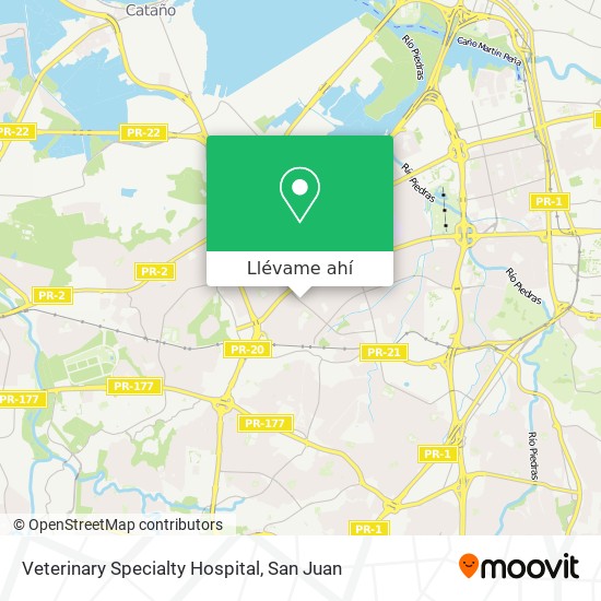 Mapa de Veterinary Specialty Hospital