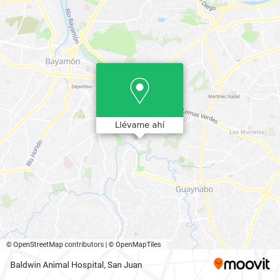 Mapa de Baldwin Animal Hospital