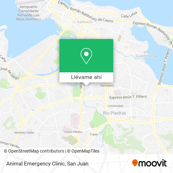 Mapa de Animal Emergency Clinic