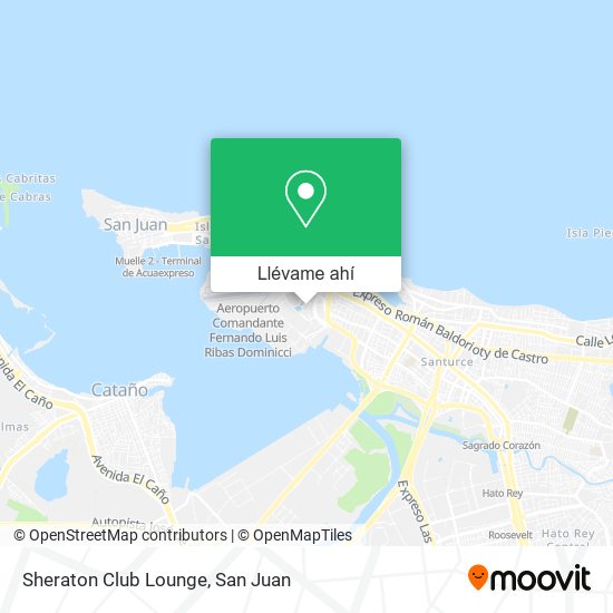 Mapa de Sheraton Club Lounge
