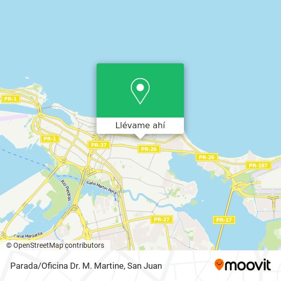 Mapa de Parada/Oficina Dr. M. Martine