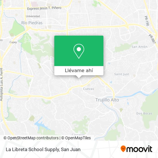 Mapa de La Libreta School Supply
