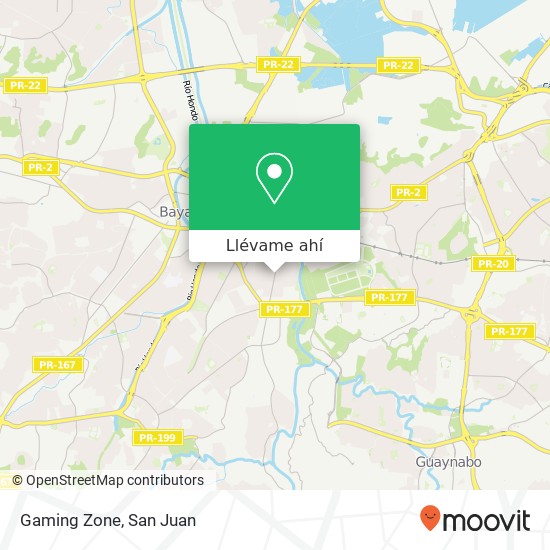 Mapa de Gaming Zone