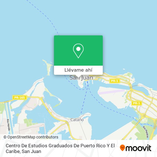Mapa de Centro De Estudios Graduados De Puerto Rico Y El Caribe