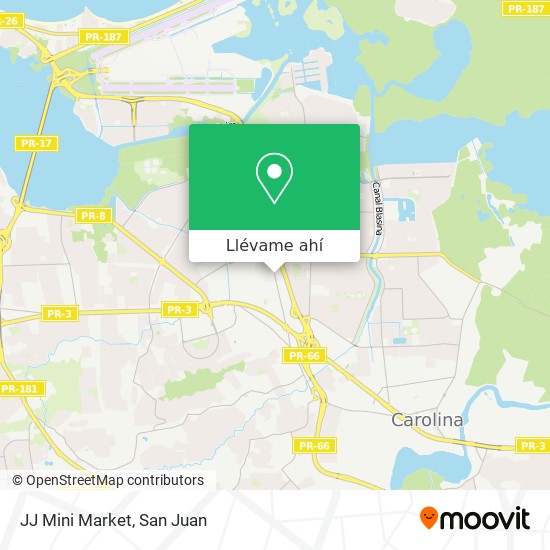 Mapa de JJ Mini Market
