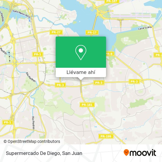 Mapa de Supermercado De Diego