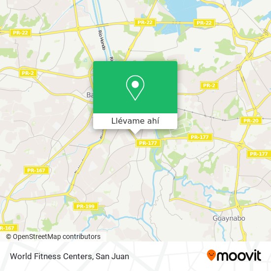 Mapa de World Fitness Centers
