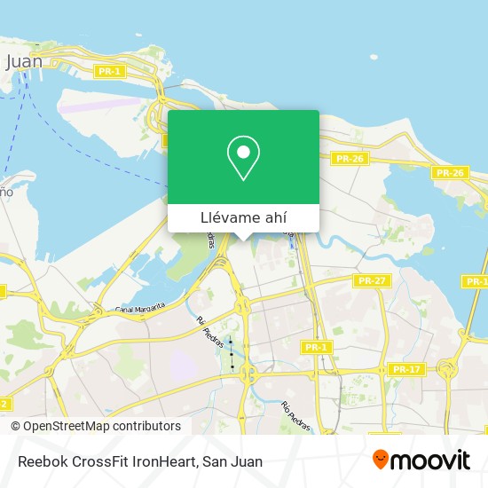 Mapa de Reebok CrossFit IronHeart
