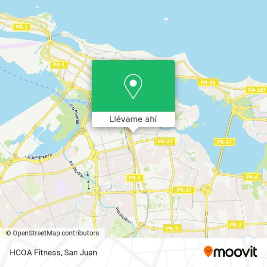 Mapa de HCOA Fitness