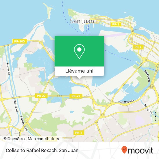 Mapa de Coliseito Rafael Rexach