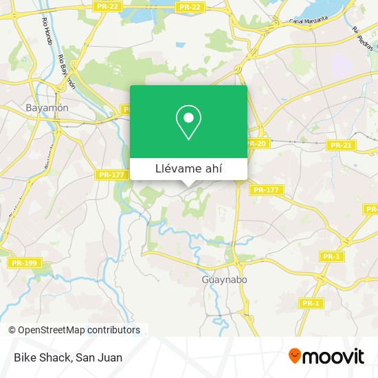 Mapa de Bike Shack
