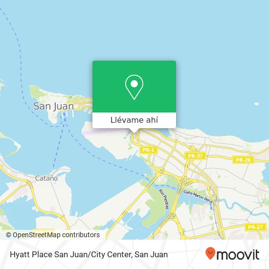 Mapa de Hyatt Place San Juan / City Center