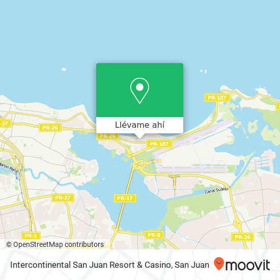 Mapa de Intercontinental San Juan Resort & Casino