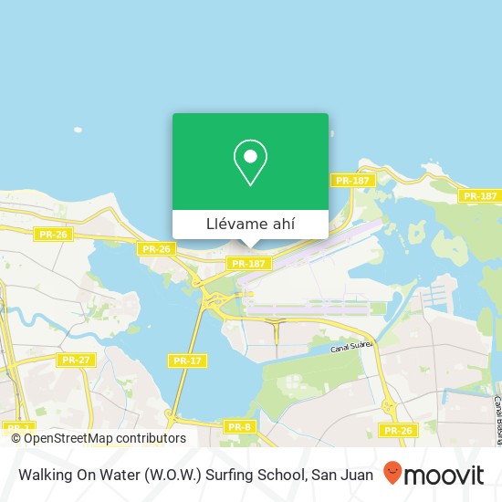 Mapa de Walking On Water (W.O.W.) Surfing School