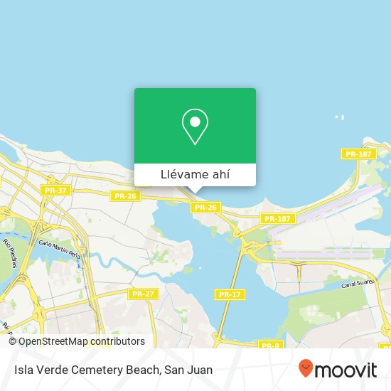 Mapa de Isla Verde Cemetery Beach