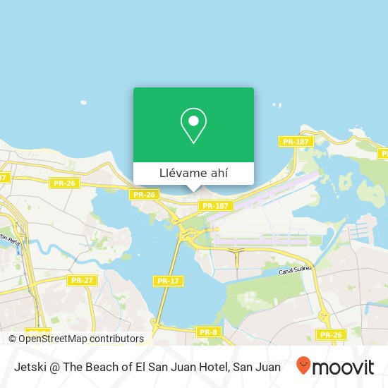 Mapa de Jetski @ The Beach of El San Juan Hotel