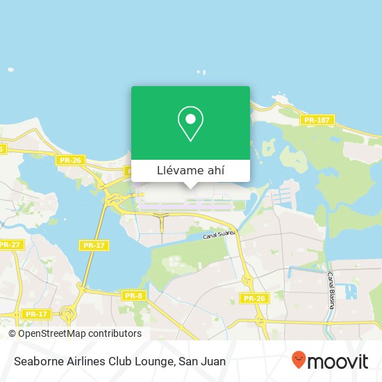 Mapa de Seaborne Airlines Club Lounge