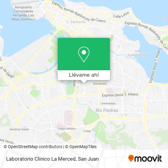 Mapa de Laboratorio Clinico La Merced