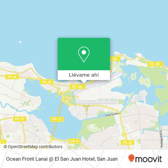 Mapa de Ocean Front Lanai @ El San Juan Hotel